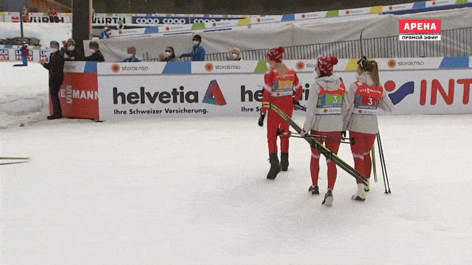 Есть медаль! Россиянки стали вторыми в эстафете на ЧМ. Лучшие моменты гонки