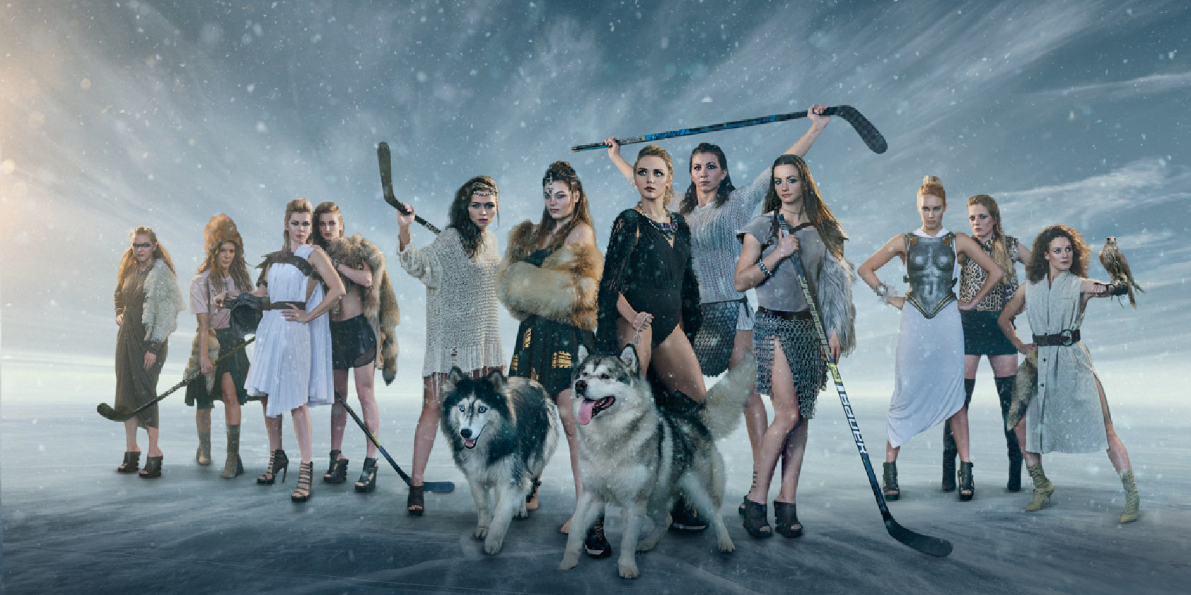 «Зима близко». Хоккеистки снялись для новогоднего календаря в образе фэнтези-воительниц