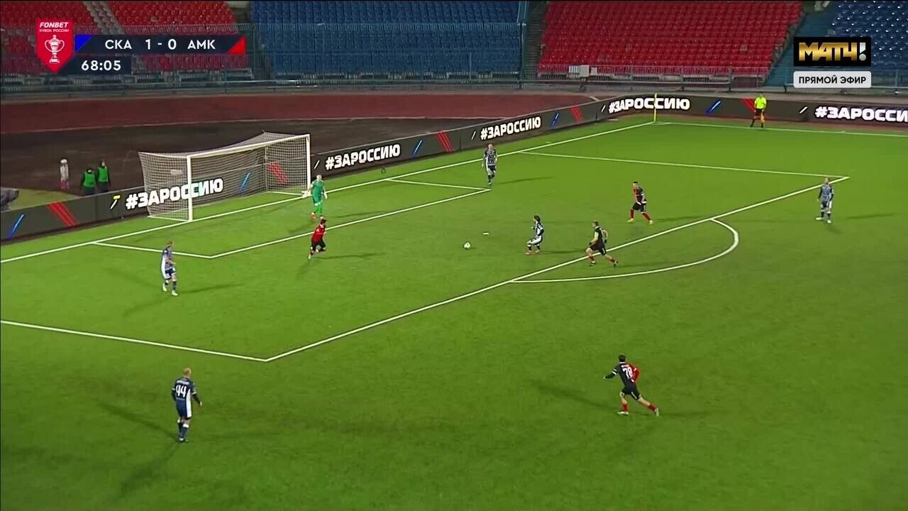 СКА-Хабаровск - Амкар-Пермь. 2:0. Гол Саида Алиева (видео). FONBET Кубок  России по футболу сезона 2023-2024 гг.