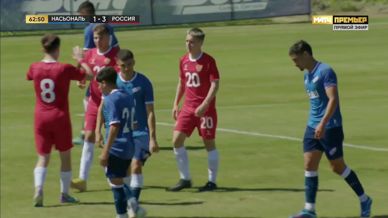 Насьональ (U-21) - Россия (U-21). 1:4. Гол Ильи Родионова (видео).  Товарищеский матч. Футбол