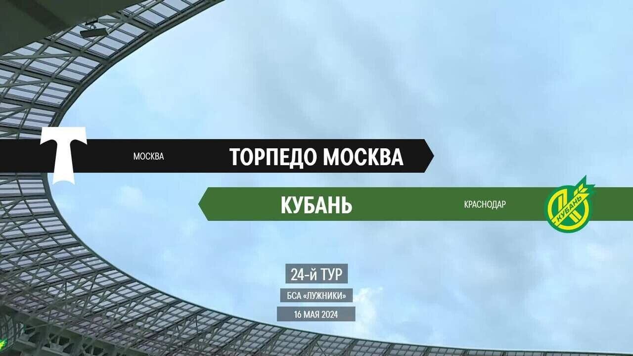 Торпедо - Кубань. Гол и лучшие моменты (видео). МЕЛБЕТ-Первая лига. Футбол