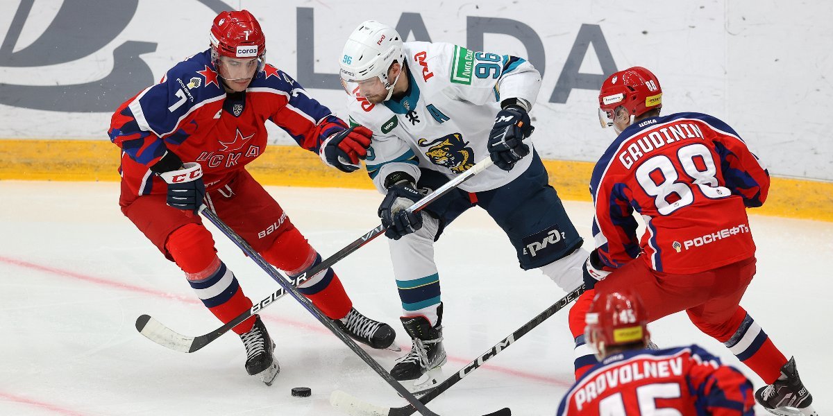 Хоккеисты «Сочи» на выезде уступили ЦСКА, потерпев 18-е поражение подряд в КХЛ