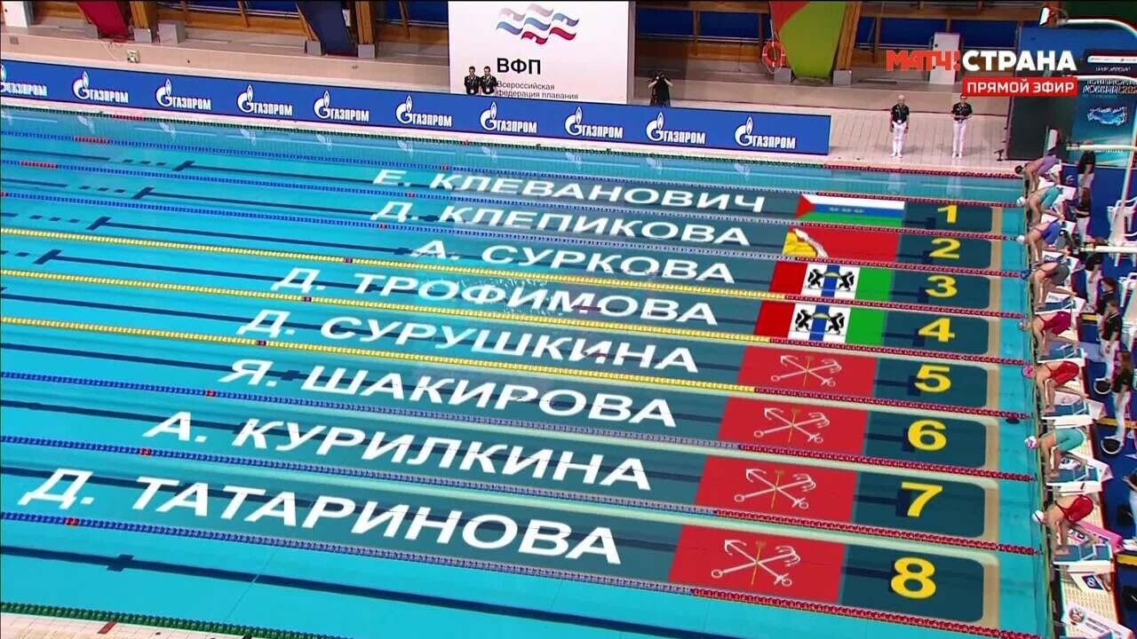 Дарья Клепикова выиграла финальный заплыв на 100 м вольным стилем (видео). Чемпионат  России. Плавание