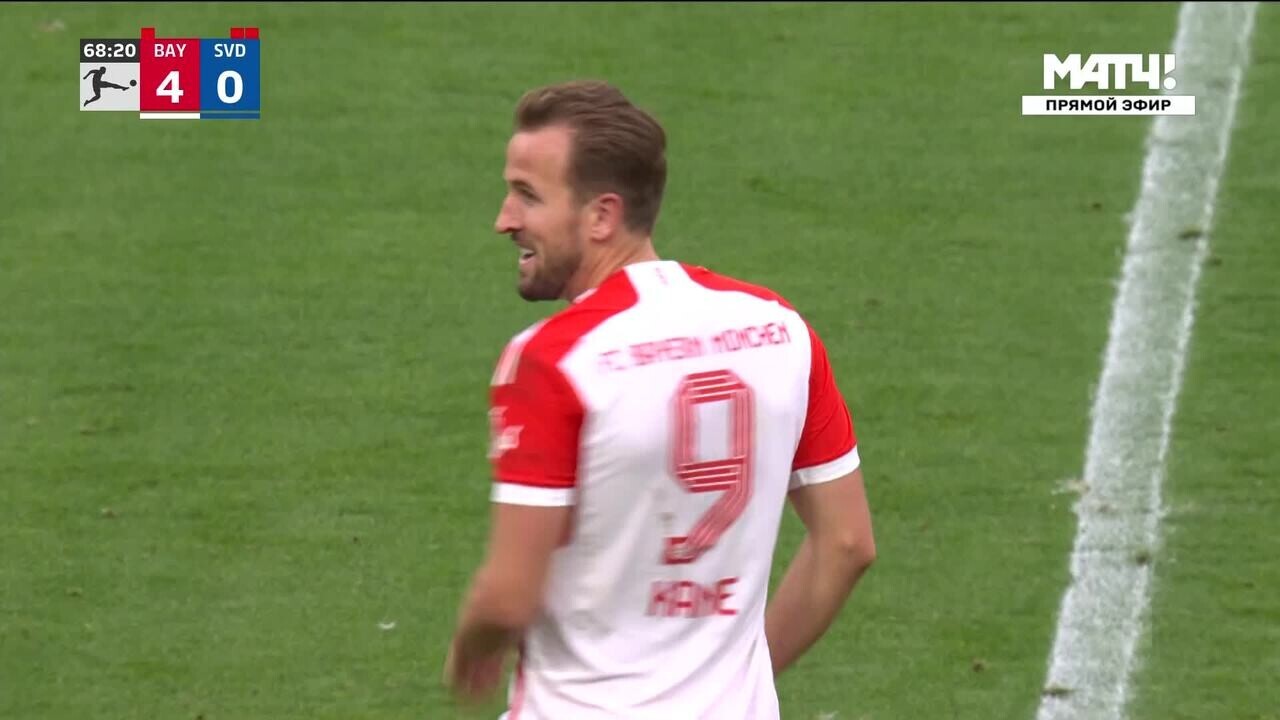 Бавария - Дармштадт. 5:0. Гол Харри Кейна (видео). Чемпионат Германии.  Футбол