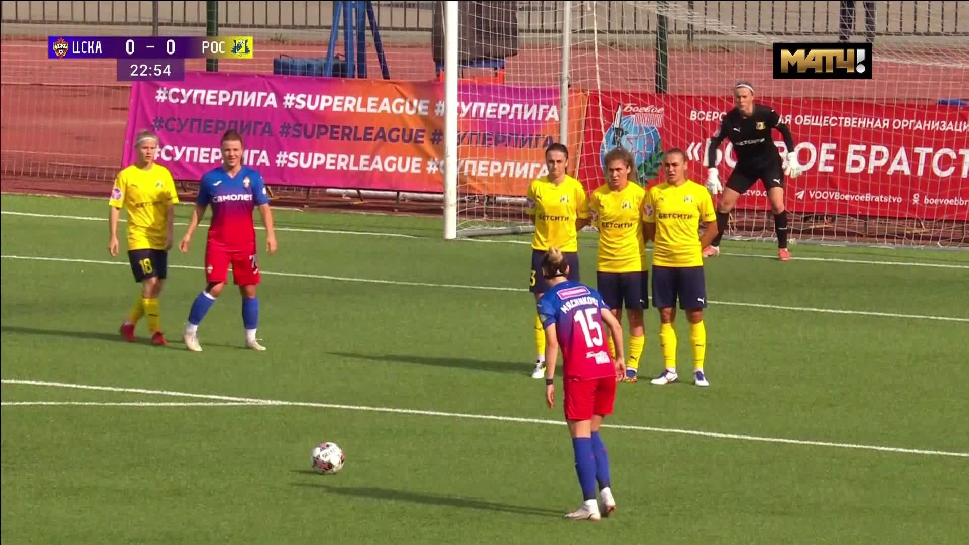 ЦСКА - Ростов. 1:0. Гол Юлии Мясниковой (видео). Суперлига. Женский футбол