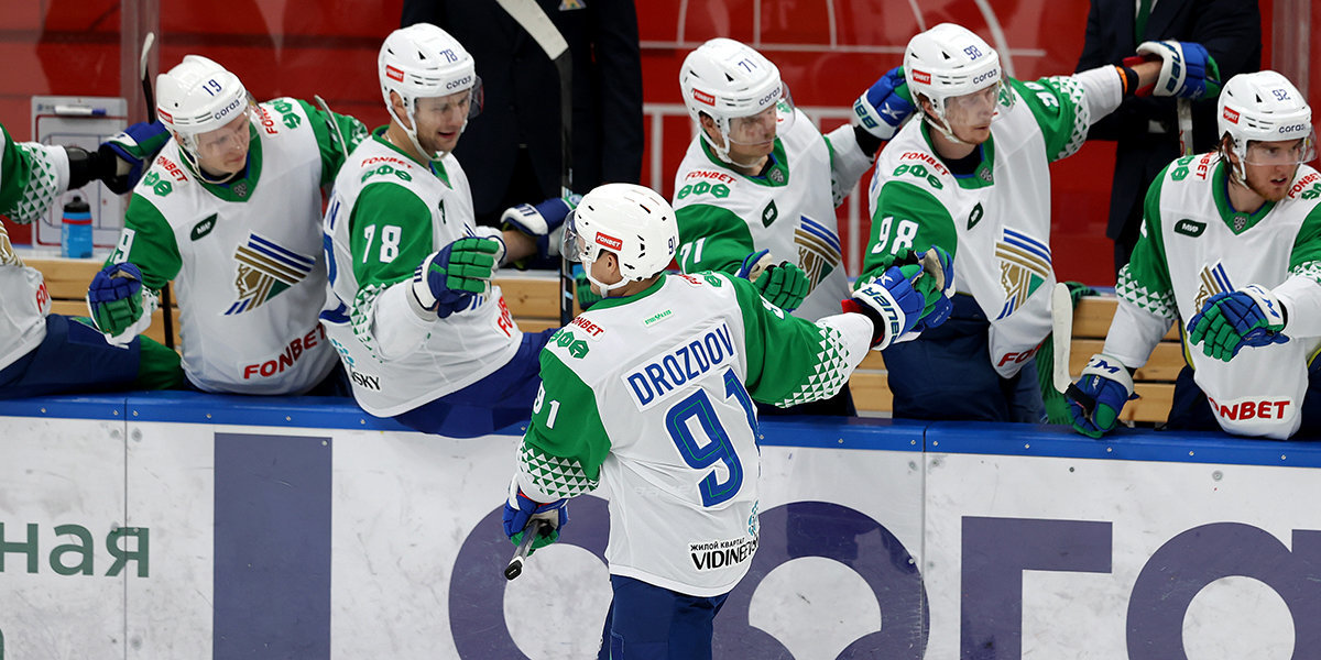 «Салават Юлаев» выиграл шестой матч подряд в КХЛ, победив «Барыс»