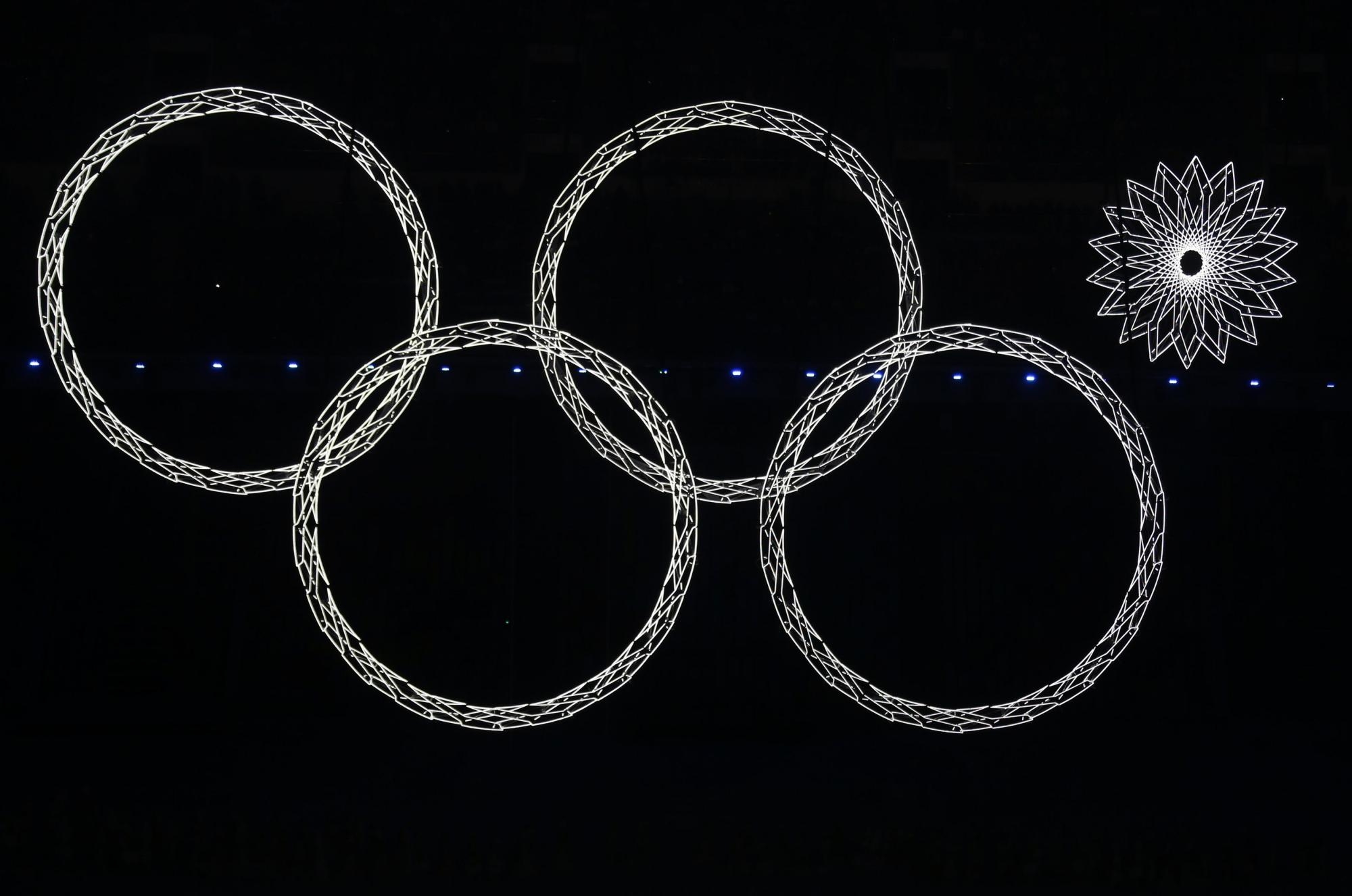 Image result for 5 кольцо на олимпиаде не раскрылось"