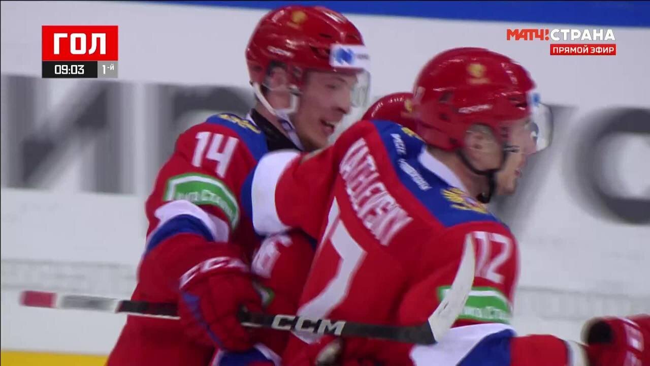 Сборная России - СКА. Голы и серия буллитов (видео). Лига Ставок Sochi  Hockey Open. Хоккей