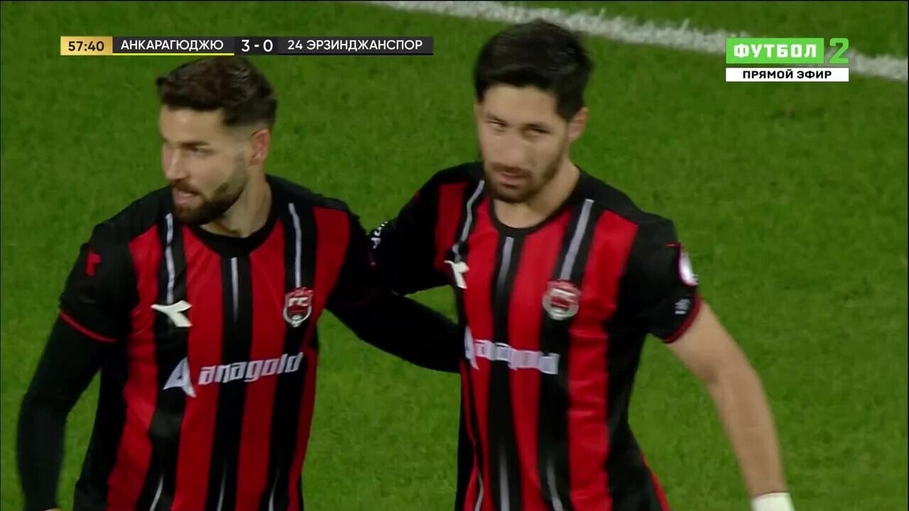 Анкарагюджю - 24 Эрзинджанспор. 3:1. Гол Огузхана Айнаоглу (видео). Кубок  Турции. Футбол