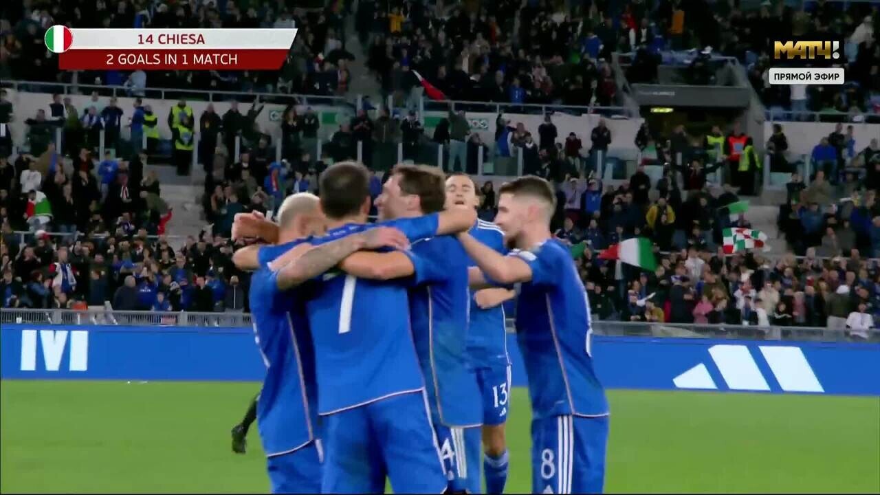 Италия - Северная Македония. 3:0. Гол Федерико Кьезы (видео). Чемпионат  Европы-2024. Футбол