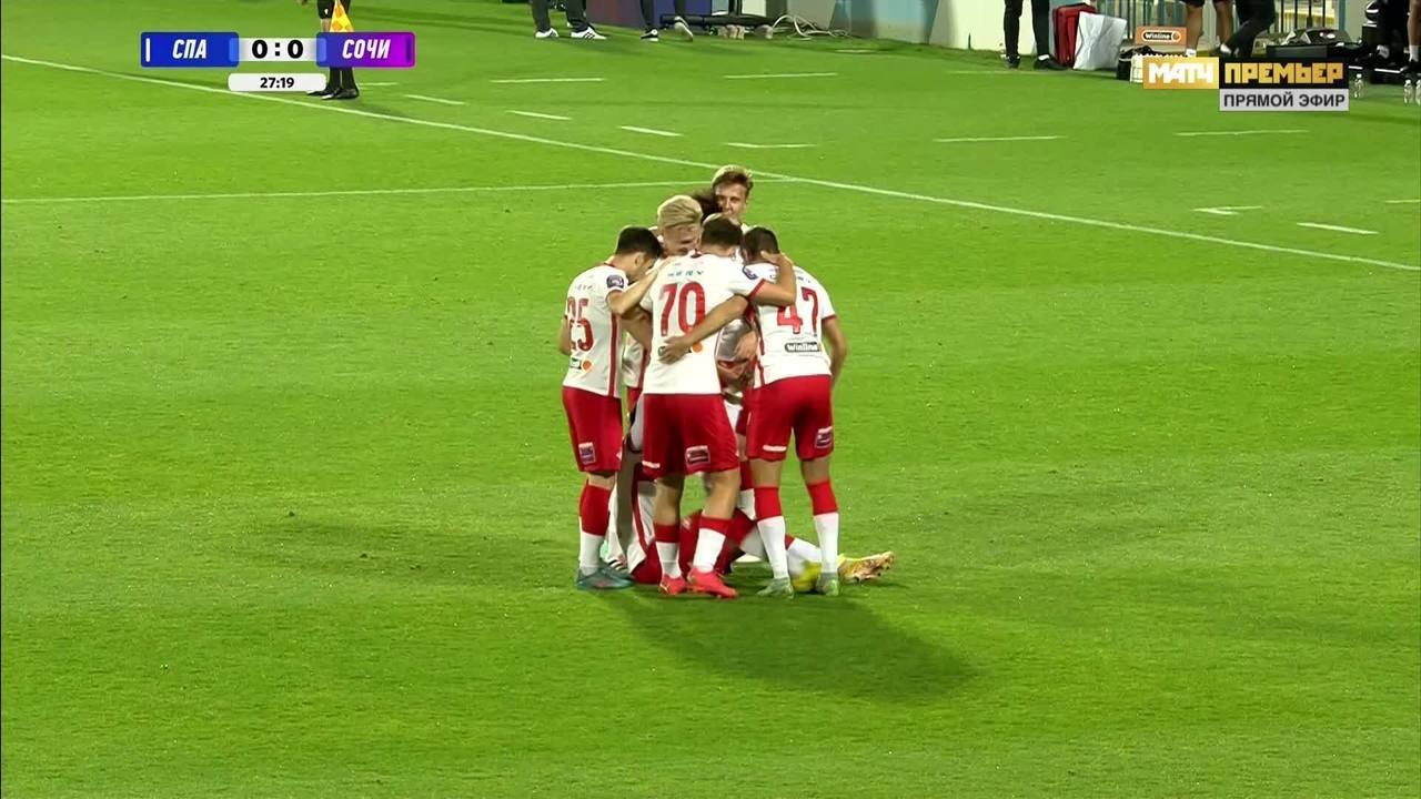 Спартак - Сочи. 1:0. Гол Михаила Игнатова (видео). Winline Зимний кубок  РПЛ. Футбол