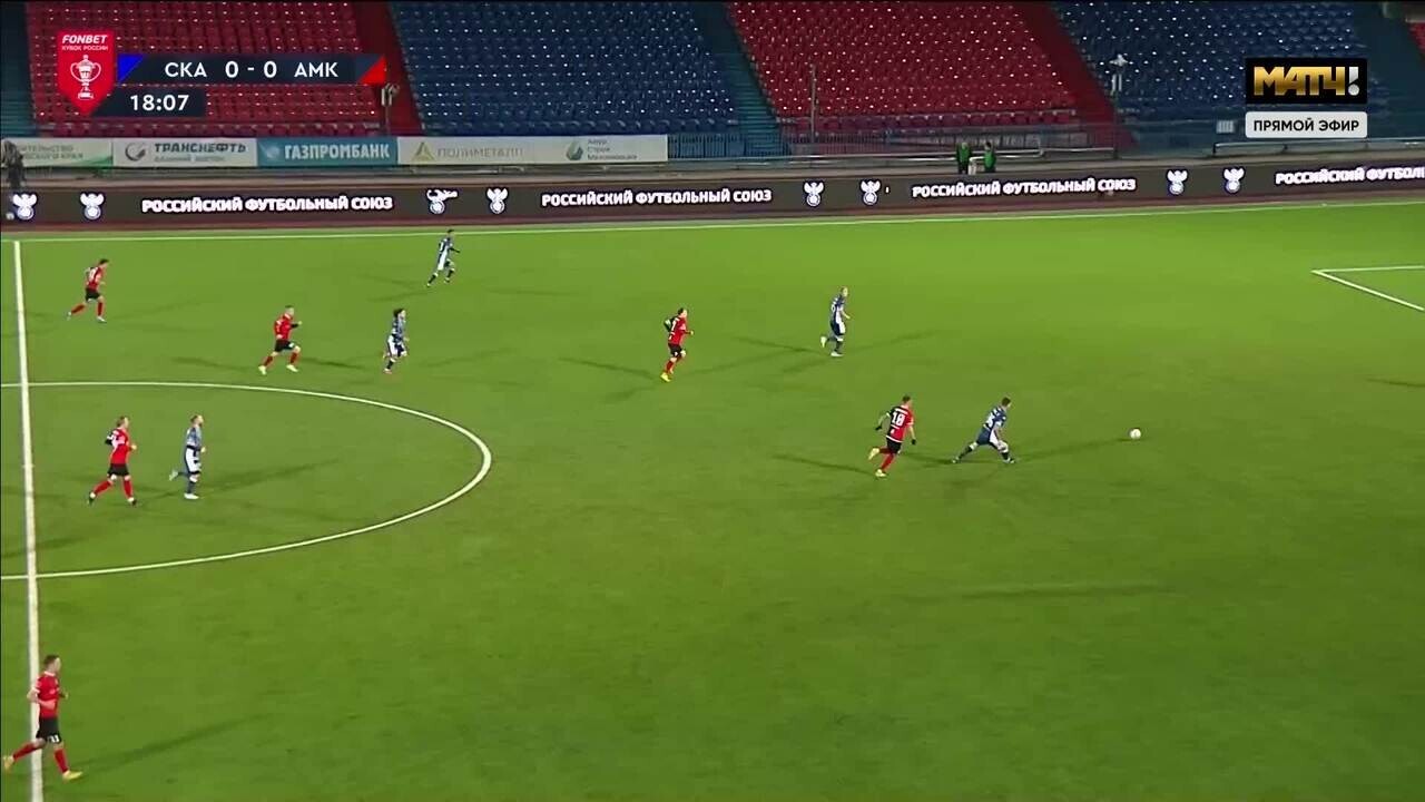 СКА-Хабаровск - Амкар-Пермь. 1:0. Гол Саида Алиева (видео). FONBET Кубок  России по футболу сезона 2023-2024 гг.