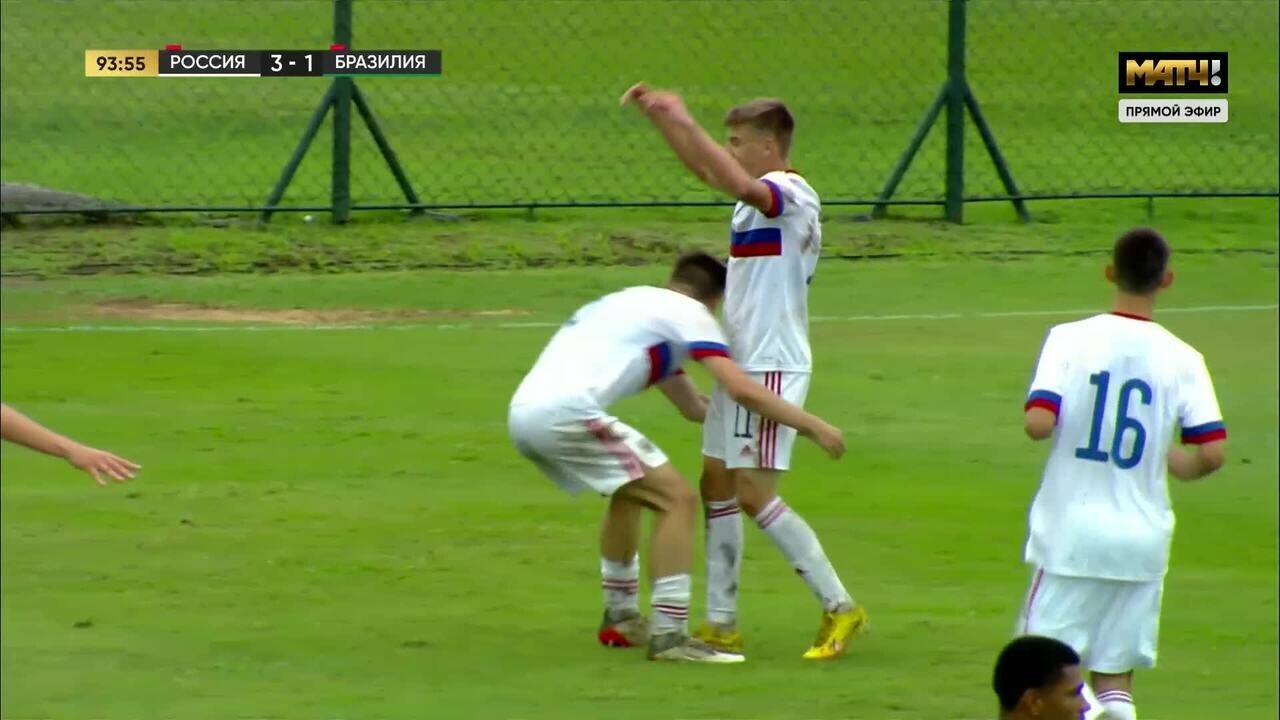 Сборная России (U-18) - Палмейрас. 3:1. Гол Игоря Дмитриева (видео).  Товарищеский матч. Футбол