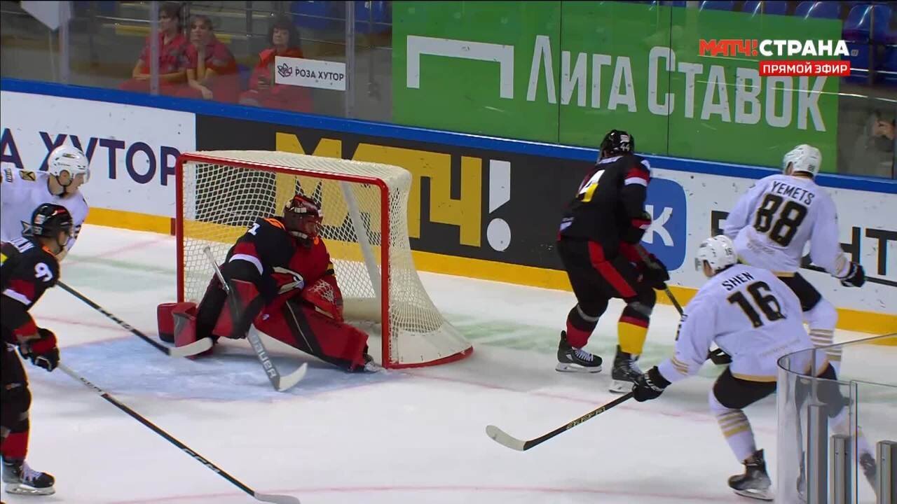 Авангард - Адмирал. Голы (видео). Лига Ставок Sochi Hockey Open. Хоккей