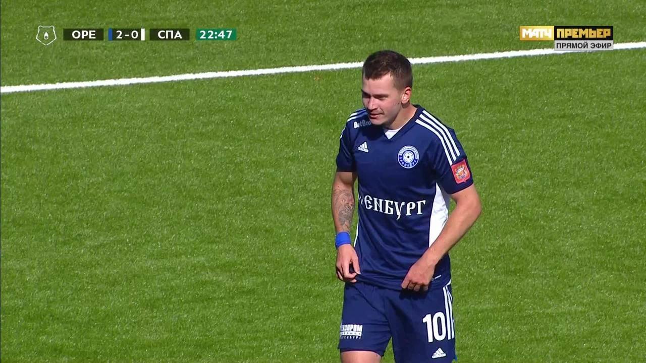 Оренбург - Спартак. 2:0. Гол Дмитрия Воробьева (видео). МИР Российская  Премьер-Лига. Футбол