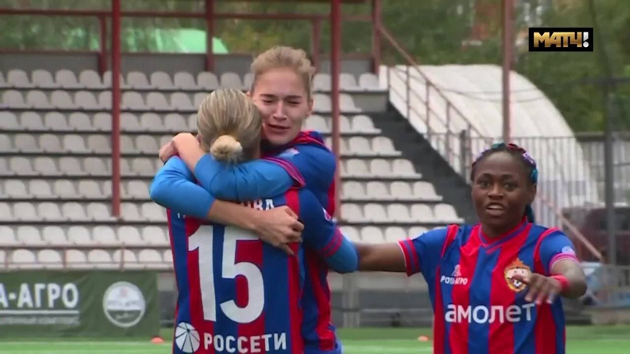 ЦСКА - Ростов. 5:0. Гол Надежды Смирновой (видео). Суперлига. Женский футбол