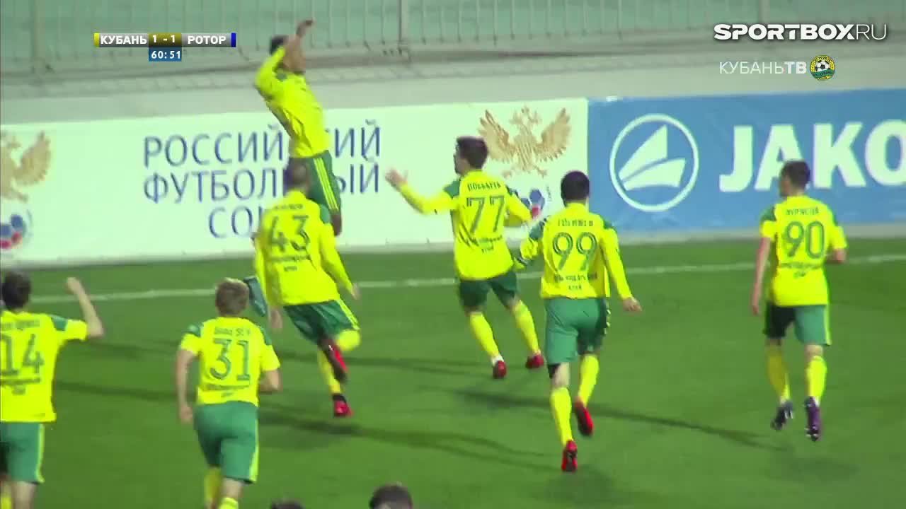 Кубань - Ротор-Волгоград. 2:1. Олег Алейник