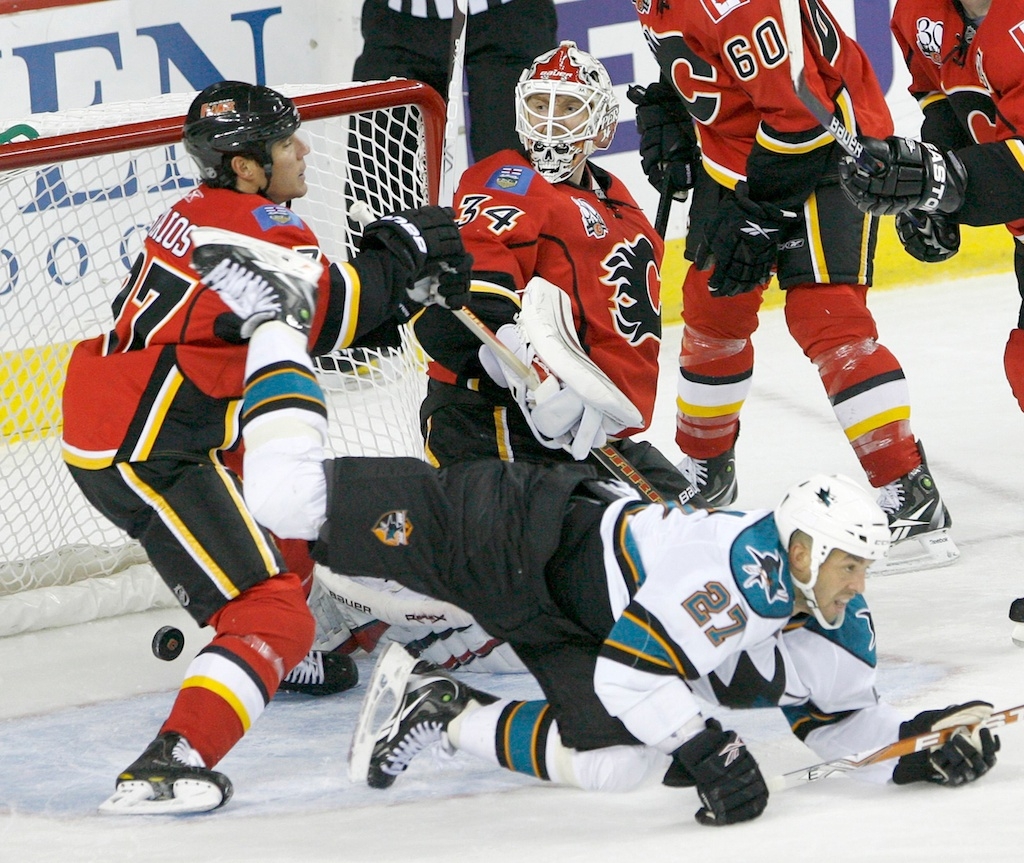 Нхл лучшее видео. Калгари Сан Хосе. Калгари команда НХЛ. Фарм клуб Калгари. Calgary NHL 2008-09.