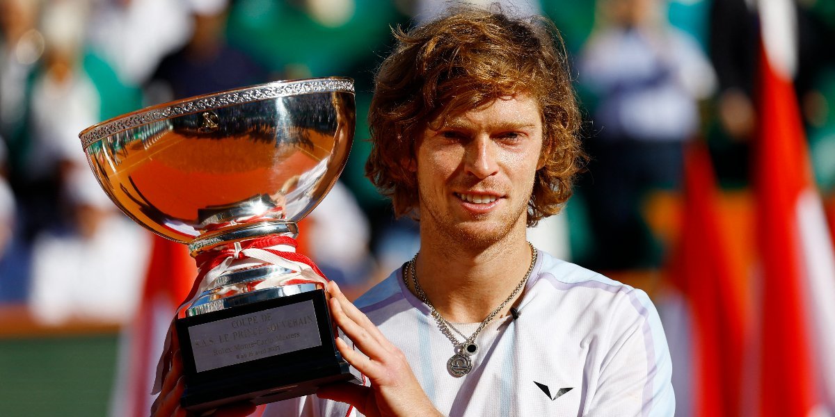 Рублев поднялся на пятое место в чемпионской гонке ATP после победы на «Мастерсе» в Монте-Карло0