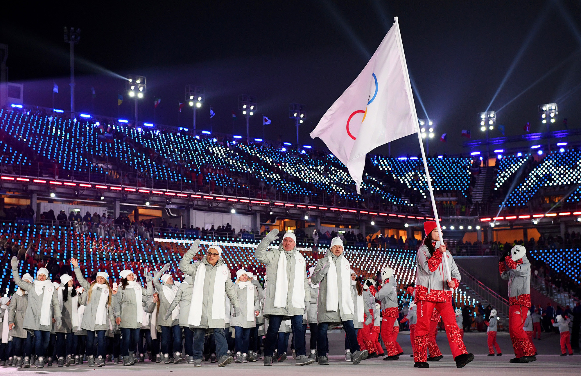 Видео ои. Пхенчхан 2018 Россия. Олимпийский флаг России 2018.