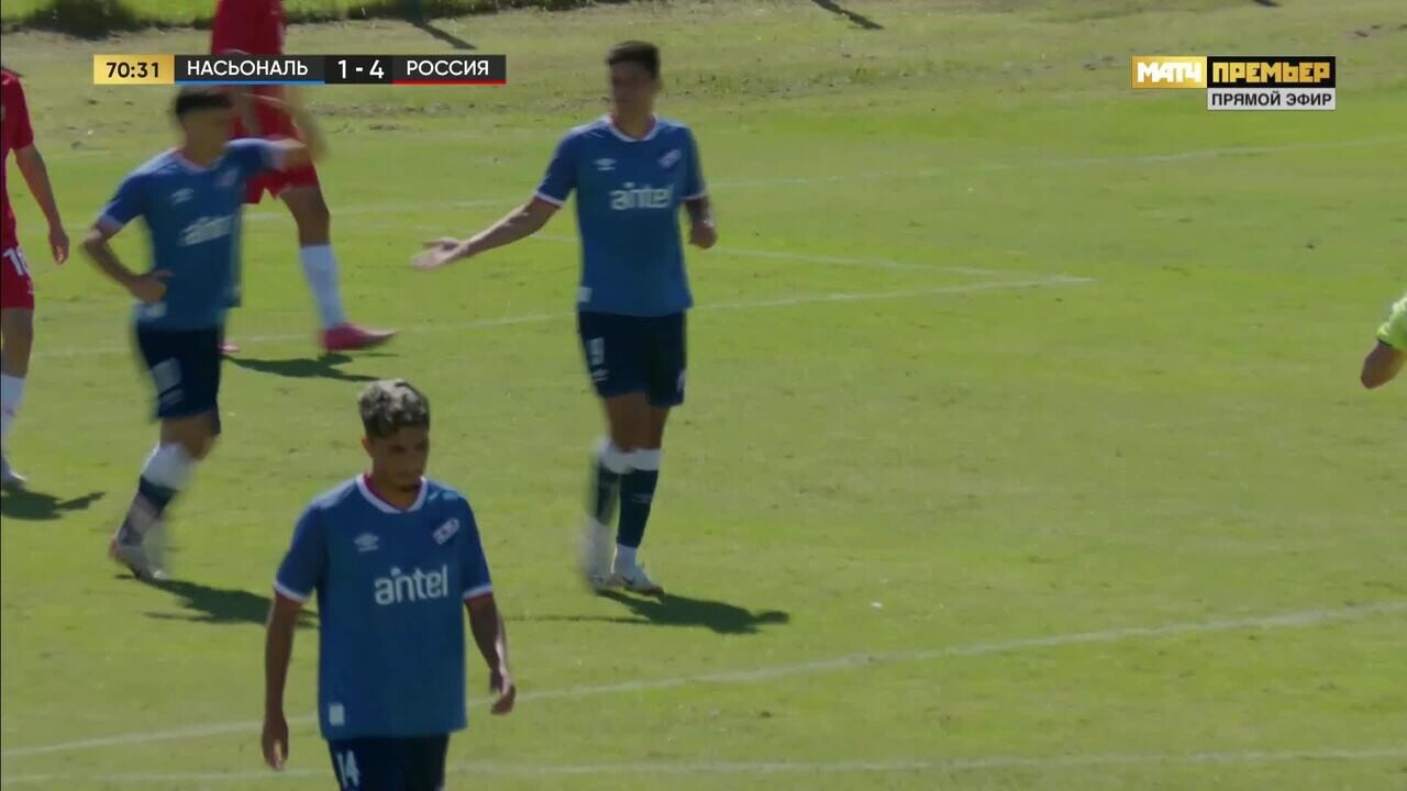 Насьональ (U-21) - Россия (U-21). 2:4. Гол Дилана Кардосо (видео).  Товарищеский матч. Футбол